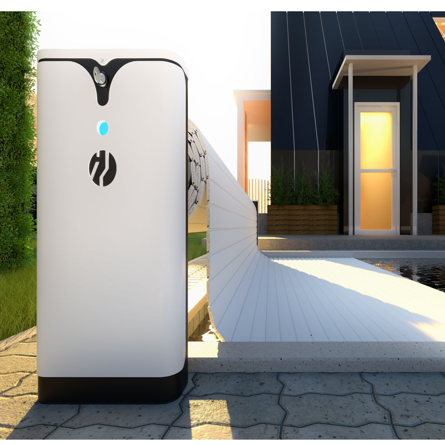 Elektrische Aufrollvorrichtung  Harmony  Steel