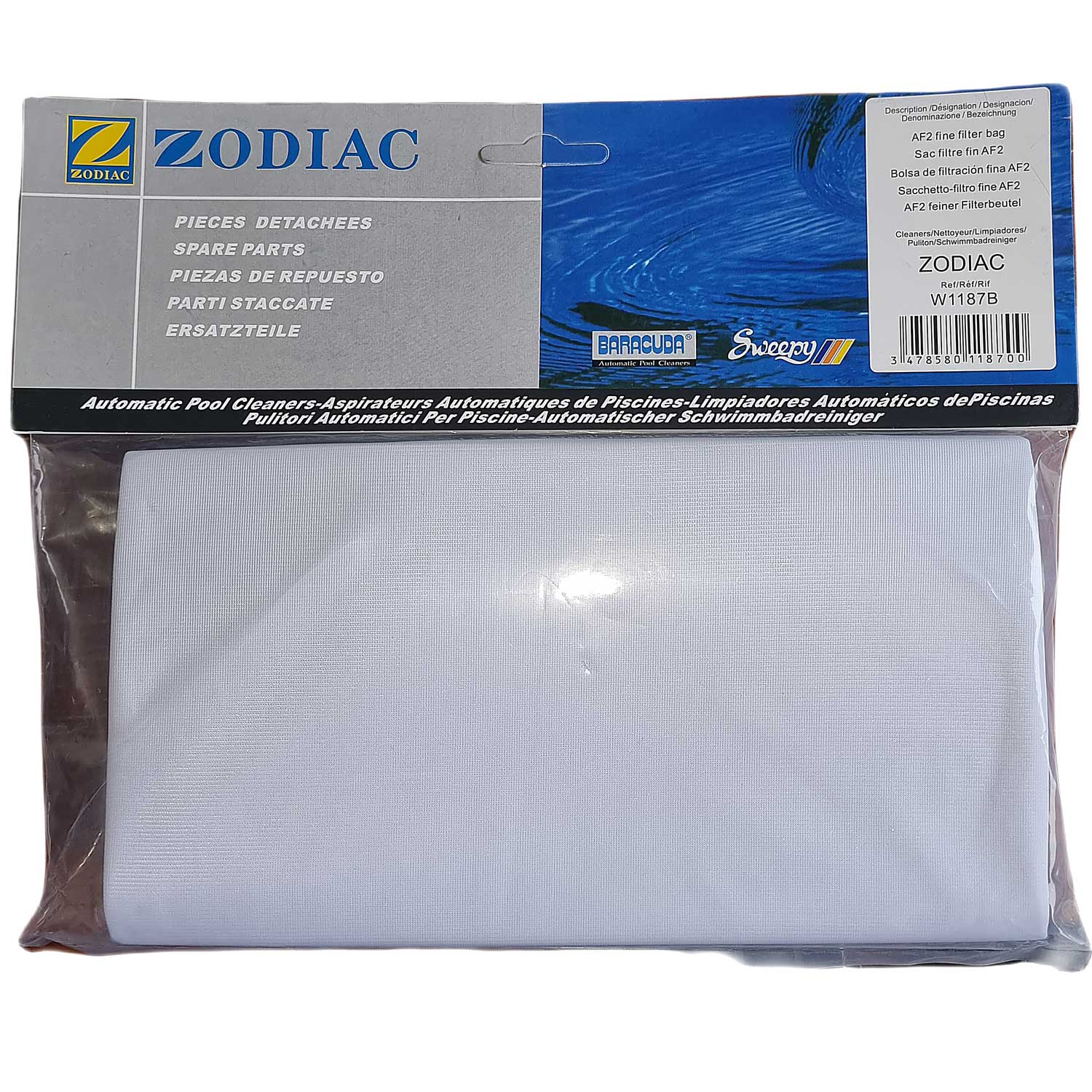zodiac-W1187B Filtersack fein 20 my  für Sweepy Free, Indigo , Voyager 2X, Emily