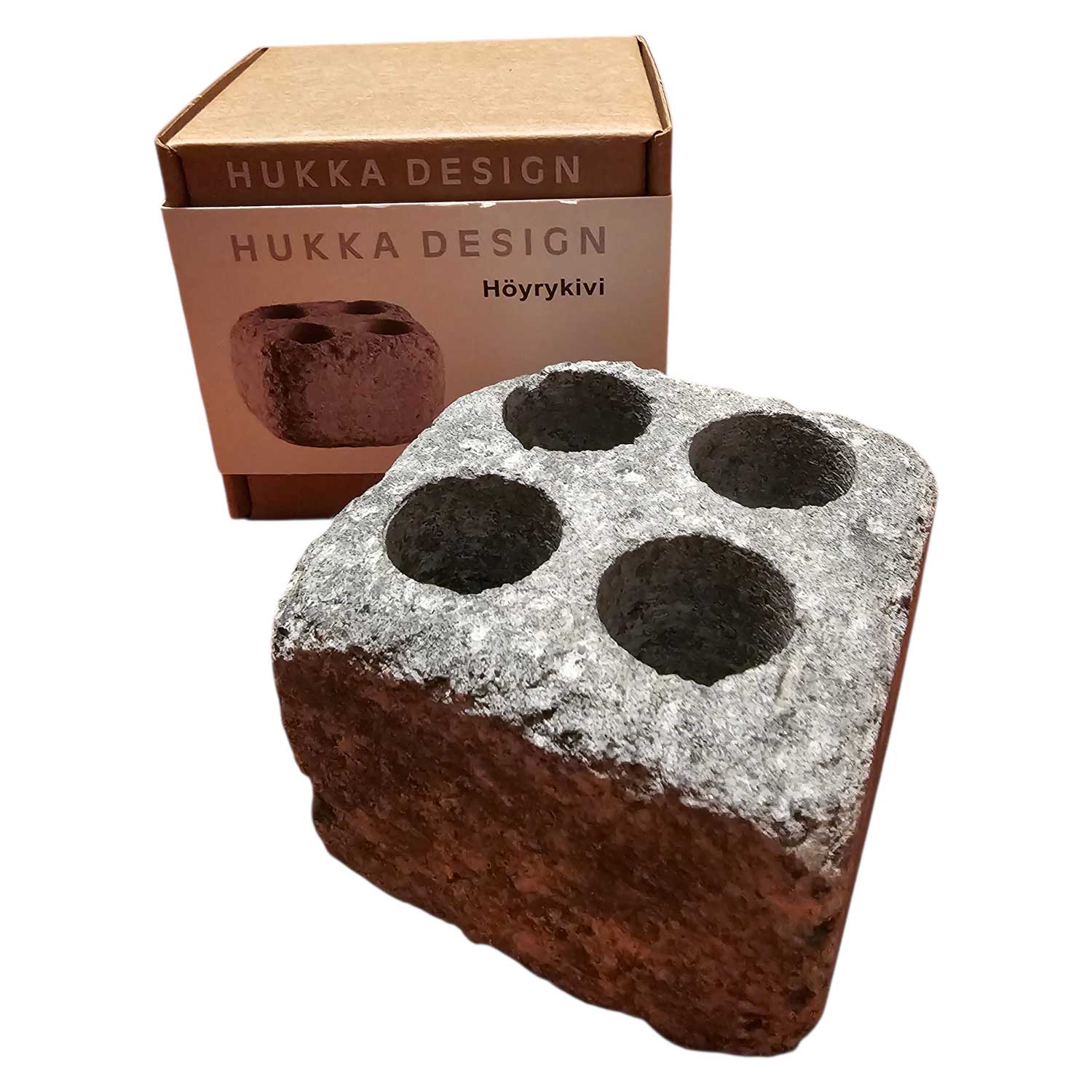 Hukka Dampfstein  Höyrykivi mit Bohrungen