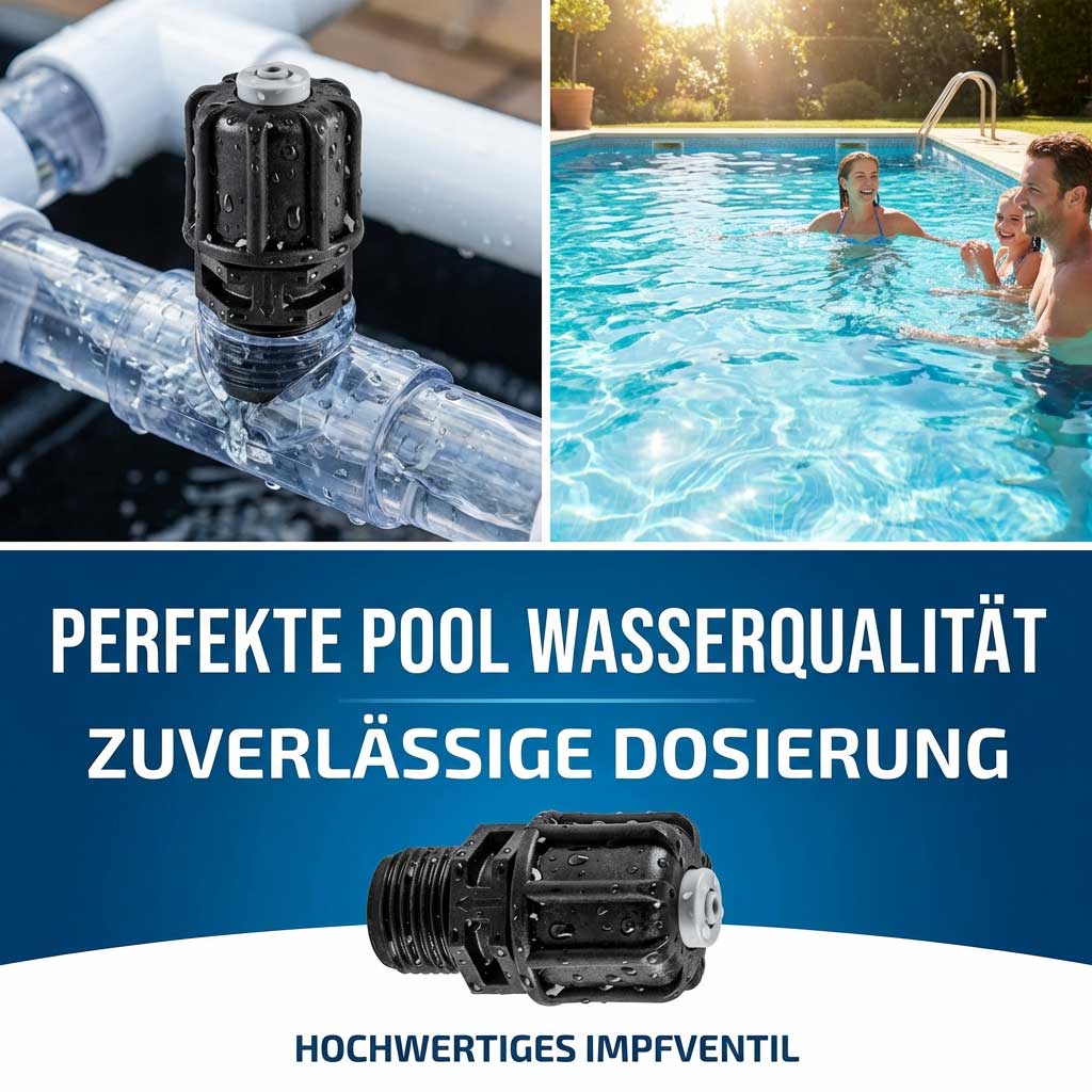 Hochwertiges Pool-Dosierventil für optimales Wasserqualitätsmanagement.