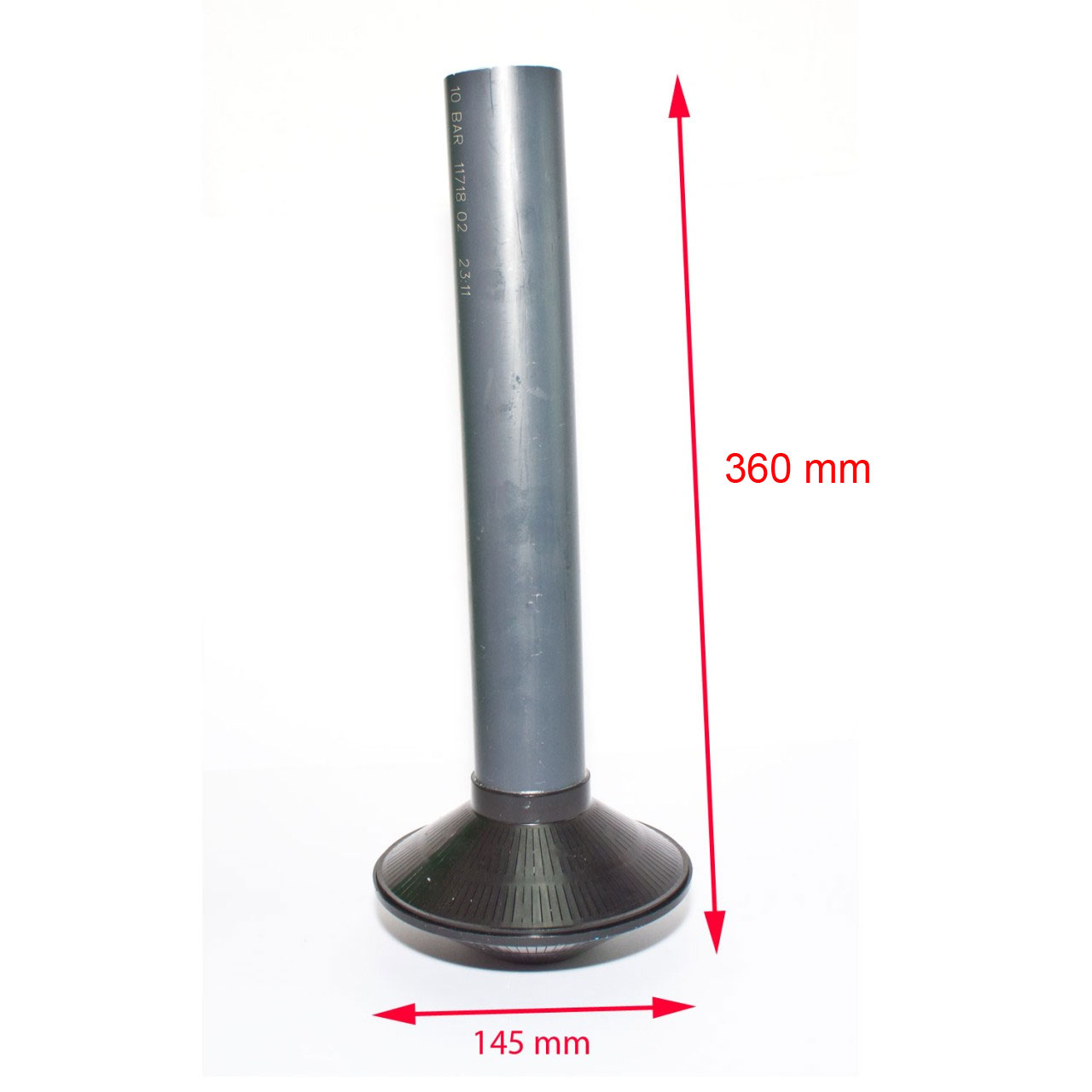 Innenverrohrung, Steigrohr mit Korb  36 cm lang