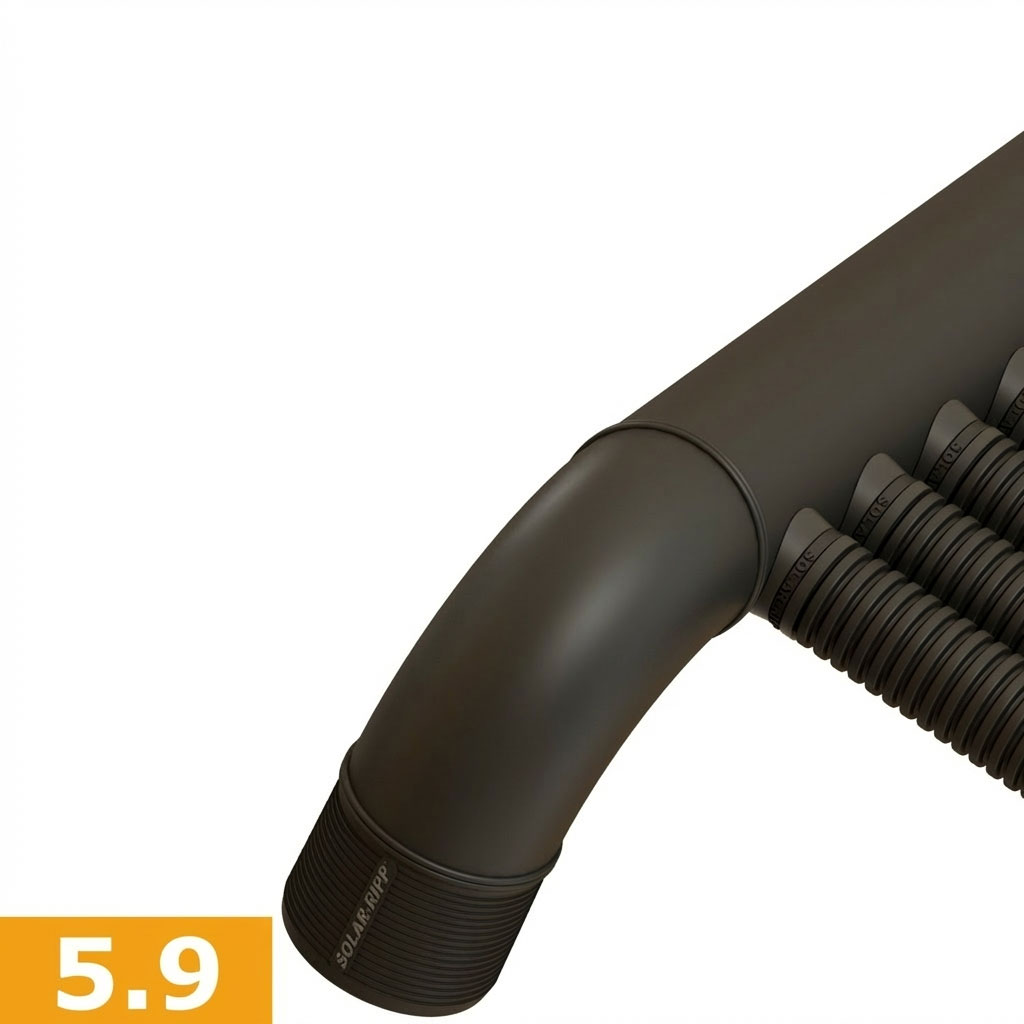 5.9 90 Grad Bogenanschluss senkrecht B