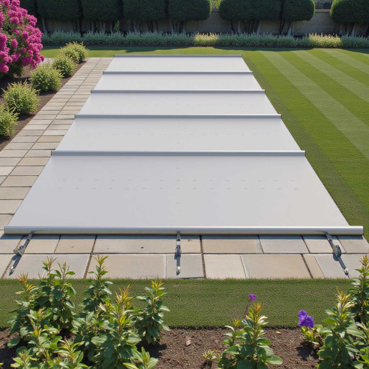 Poolabdeckung  Sicherheitsabdeckung  Stangenabdeckung Segment