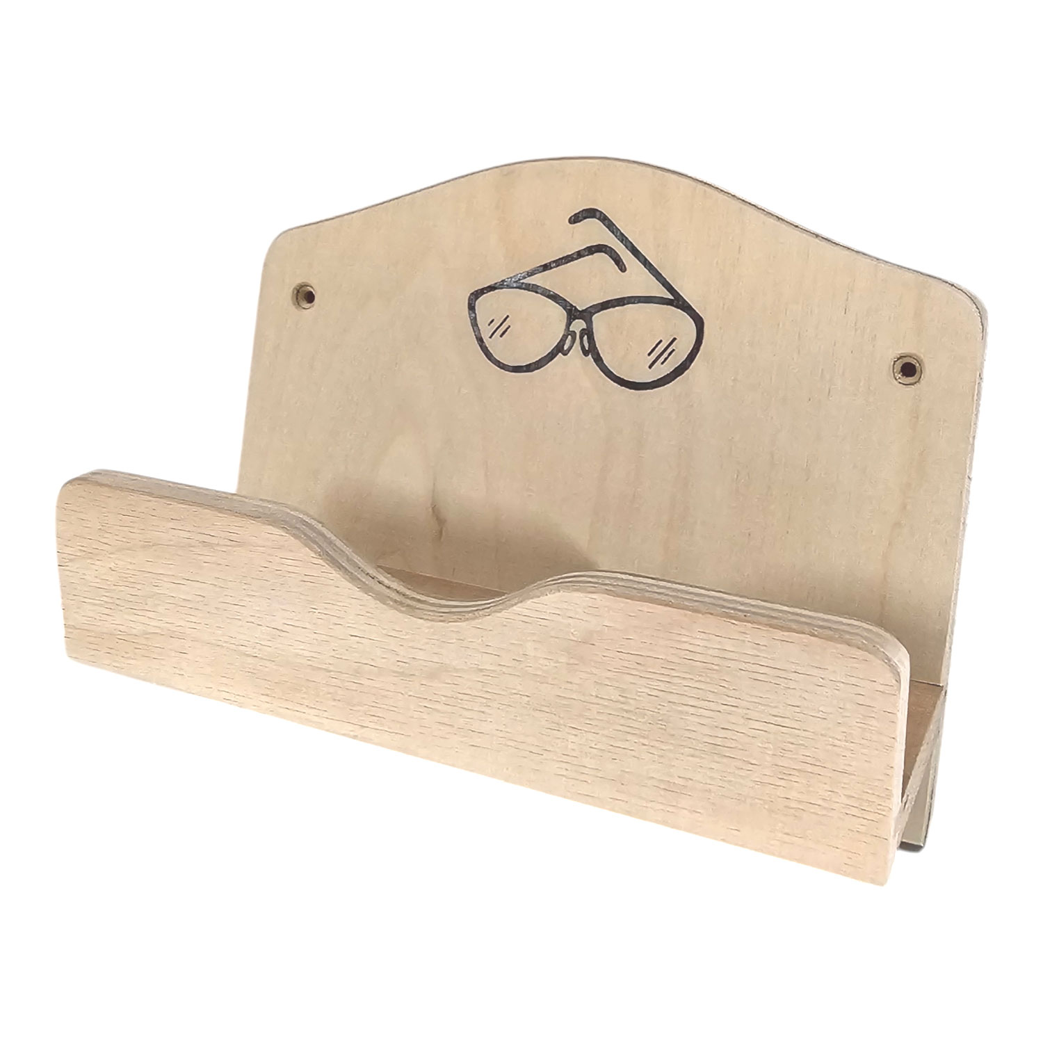Sauna Brillenhalter mit Bildmotiv für eine Brille Sauna Brillenhalter mit Bildmotiv für eine Brille