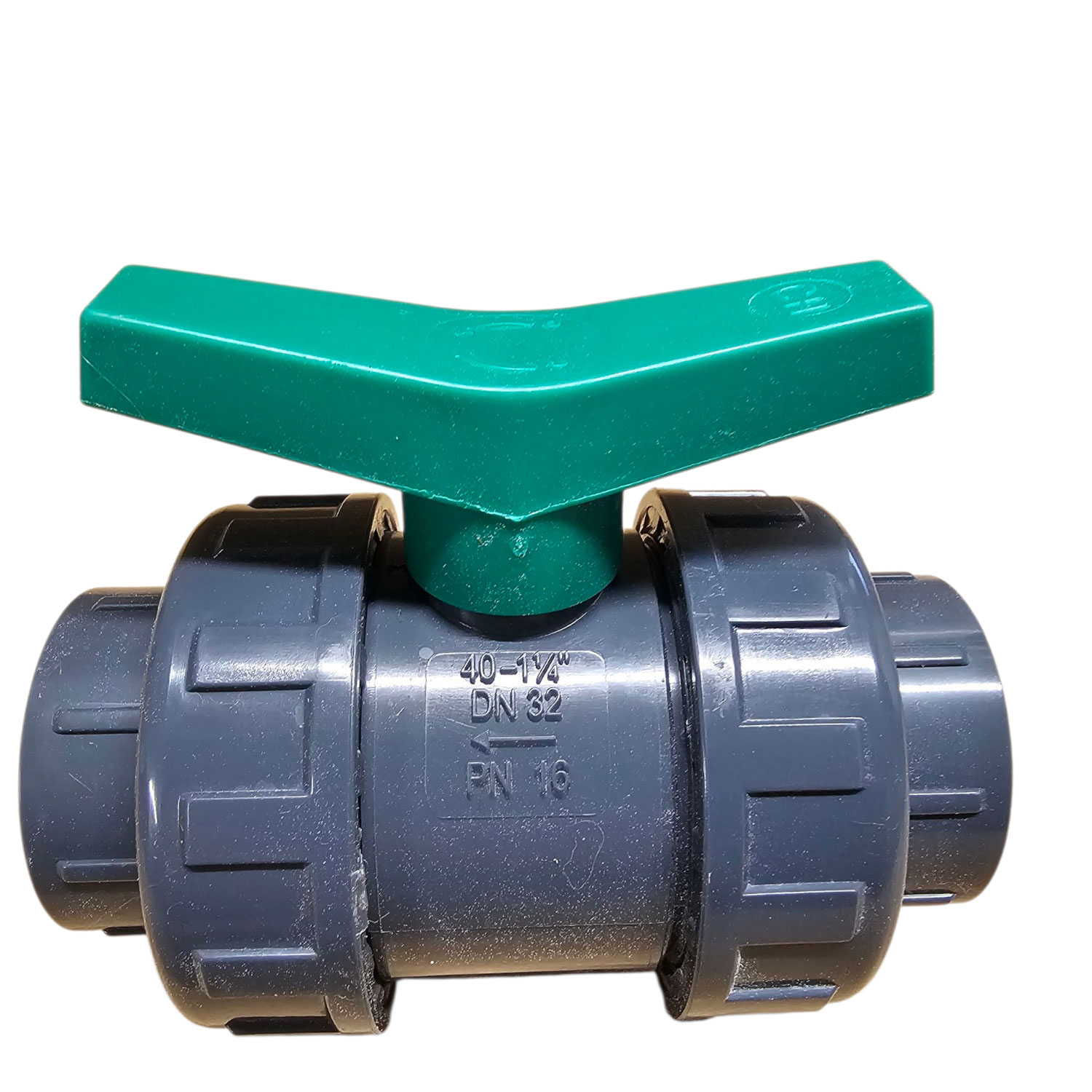 PVC Kugelhahn Polyethylen Dichtung d 40