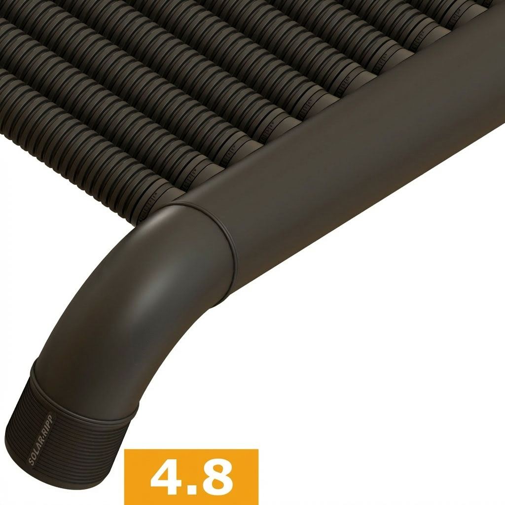 4.8 90 Grad Bogenanschluss senkrecht A