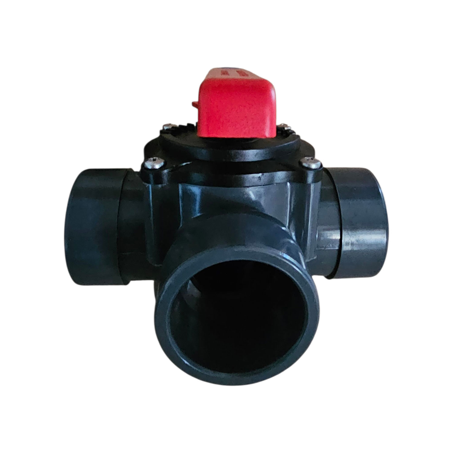 3-Wege-Zylinderhahn PVC-U 50/63 mm Klebemuffe/Klebestutzen 6bar