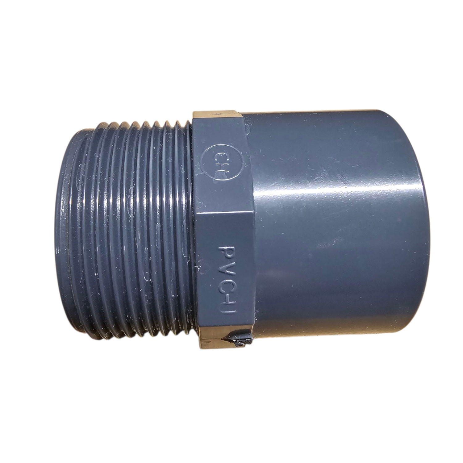 Übergangsmuffennippel 50/40 x 1.5 Zoll  mit Klebemuffe und Außengewinde