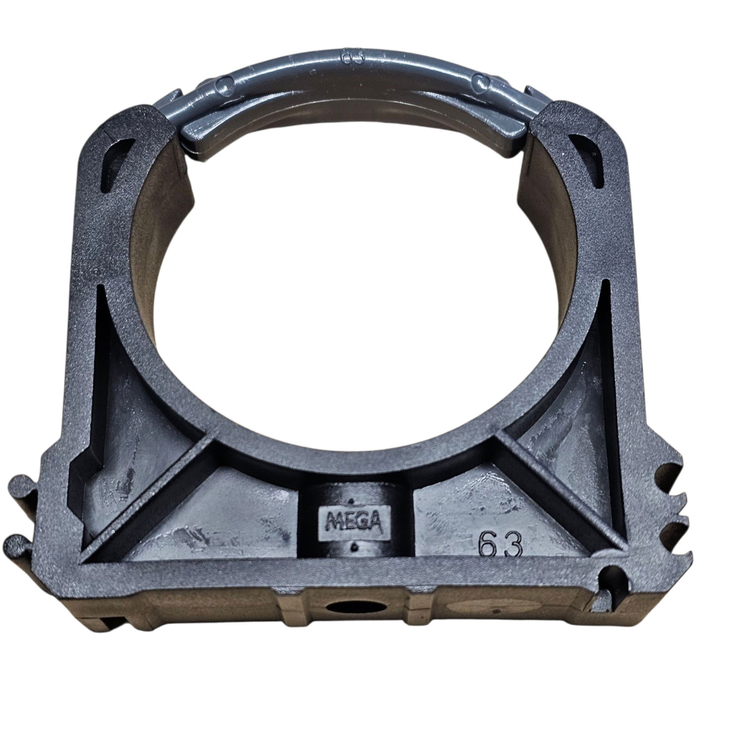 Rohrschelle PP 63 mm Schwarz Typ 3