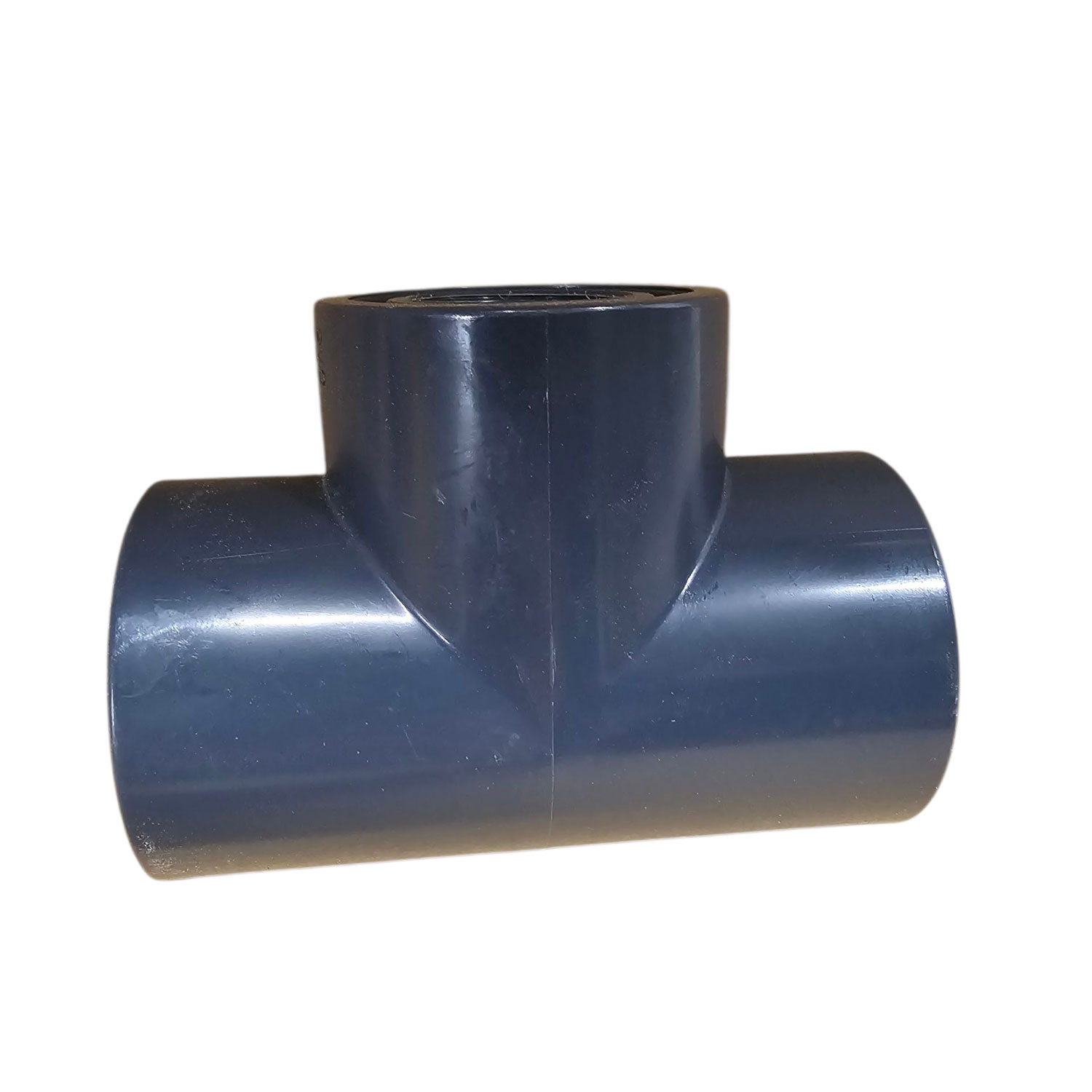 PVC T Stück mit Klebemuffen d 50  und Innengewinde  1 Zoll