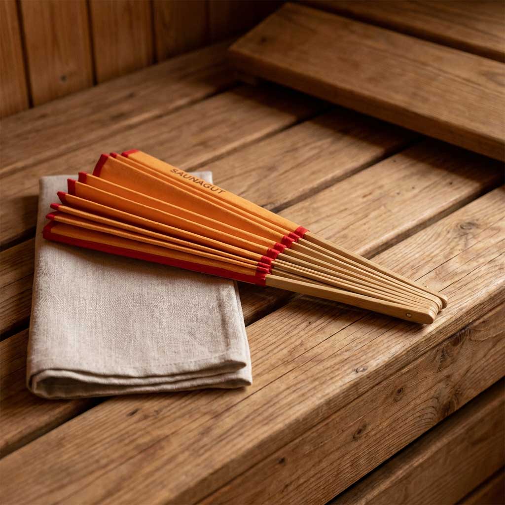 Saunagut Fächer klein 3