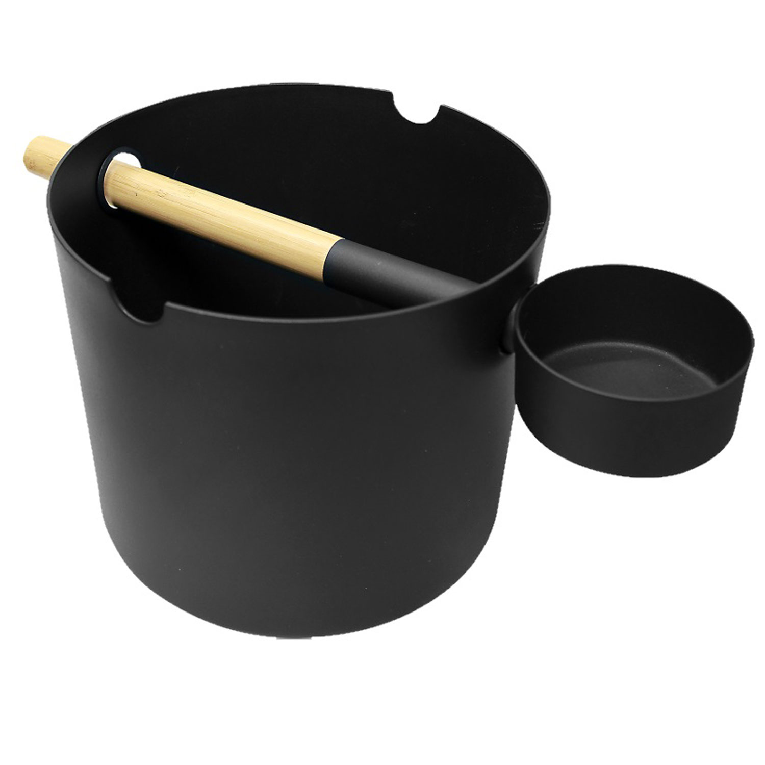 Kolo Design-Kübel-Set - Aluminium schwarz