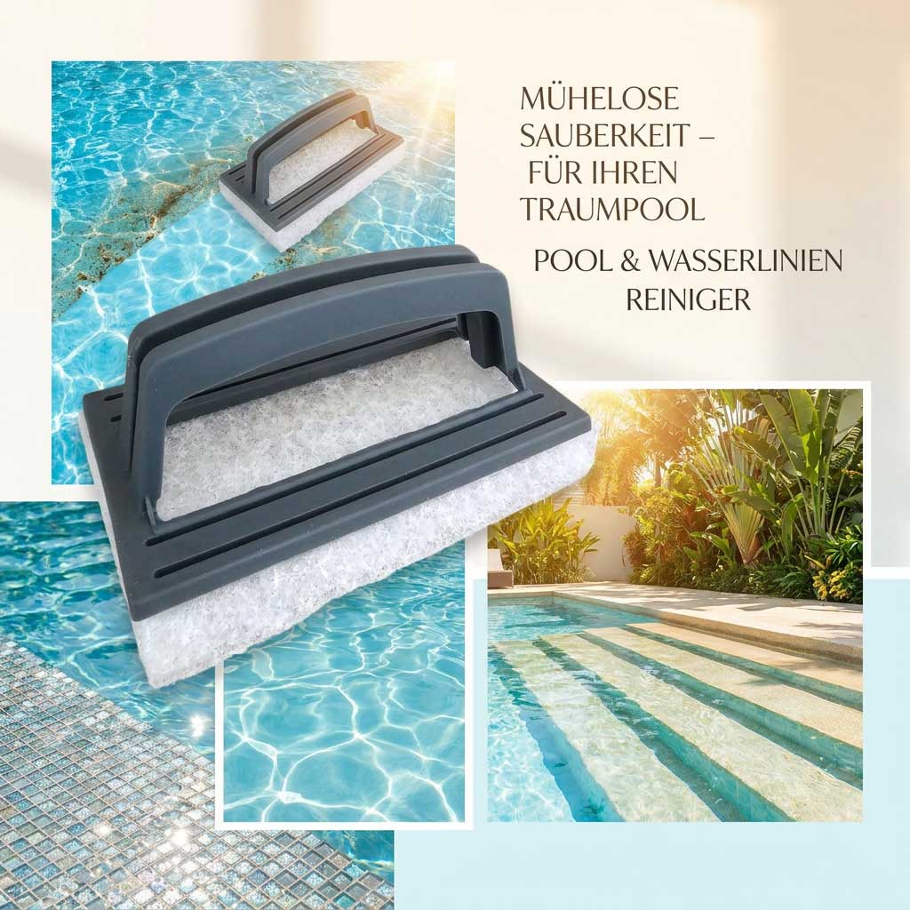 Poolreiniger zur Aufrechterhaltung der Sauberkeit der Wasserlinie in Schwimmbädern.
