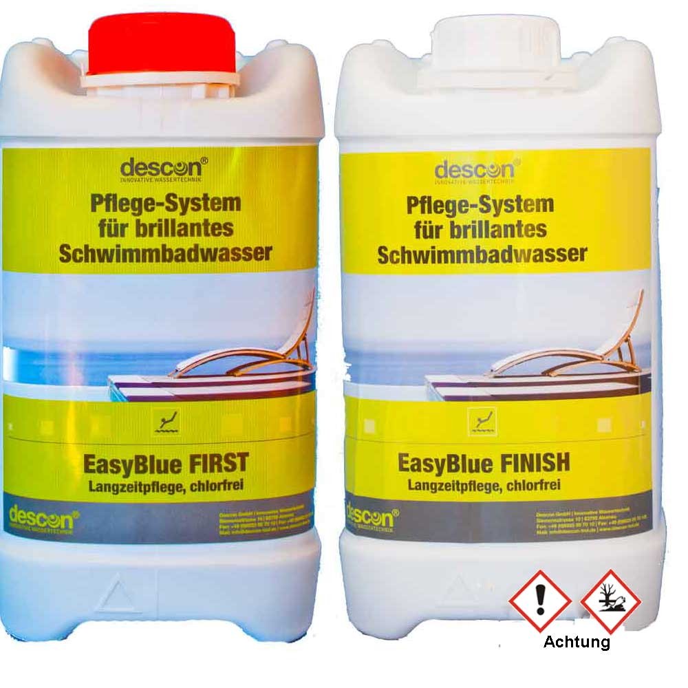 EasyBlue Wasserpflege Set 2 x 2.5 Liter für 50 m³ - 62,5 m³