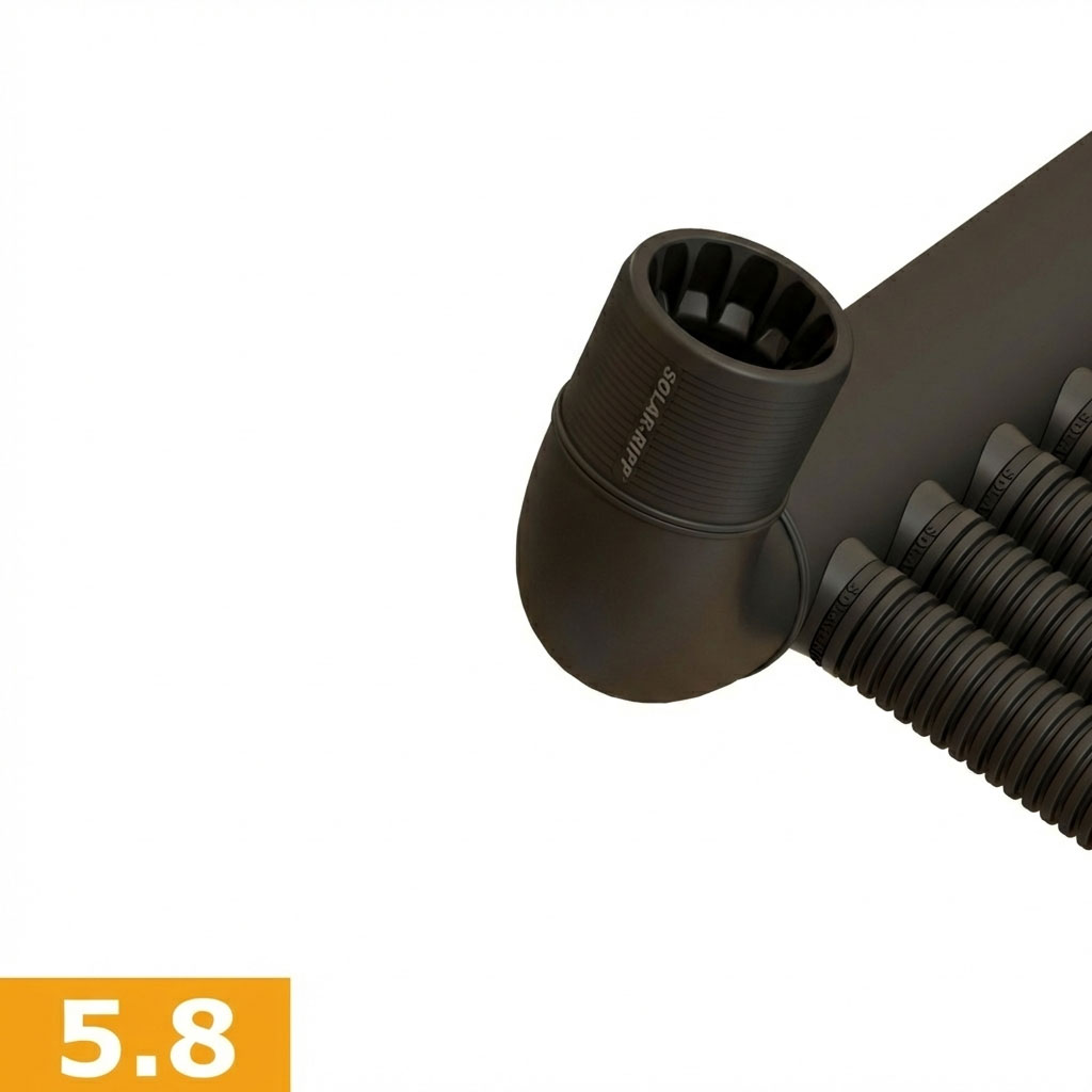 5.8 90 Grad Bogenanschluss senkrecht A