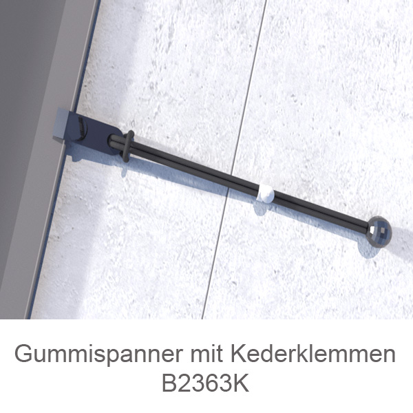 Windsicherung für Befestigung der Längsseiten mit Keder B2363K