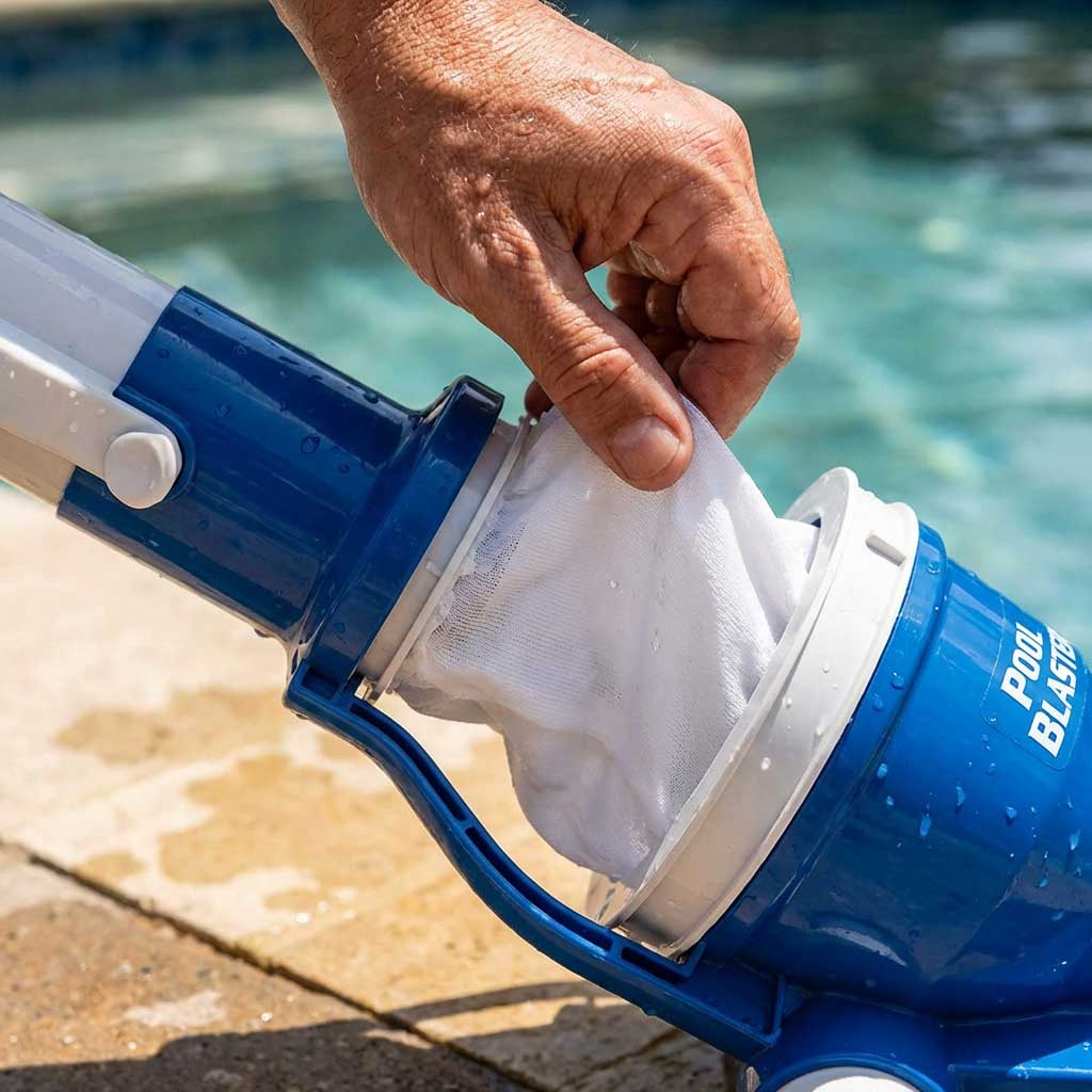 Wie wird der Water Tech Pool Blaster Filtersack Standard im Pool Blaster eingesetzt?