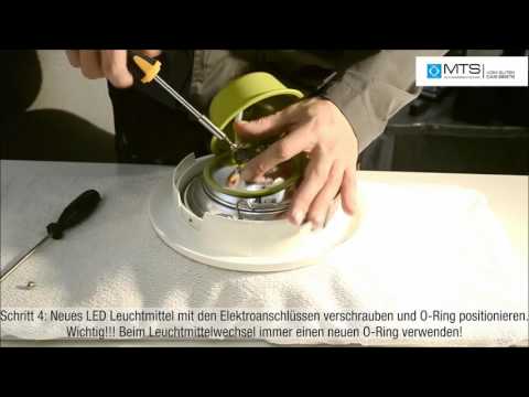 LED Poolscheinwerfer  kaltweiss  Edelgrau